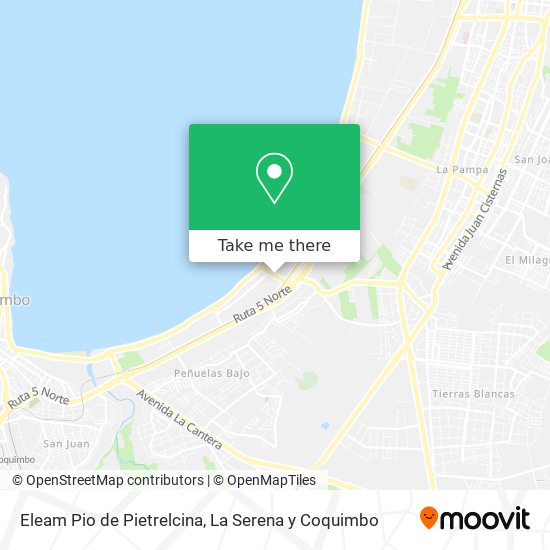 Mapa de Eleam Pio de Pietrelcina