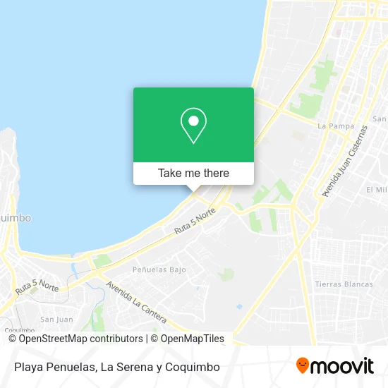 Mapa de Playa Penuelas