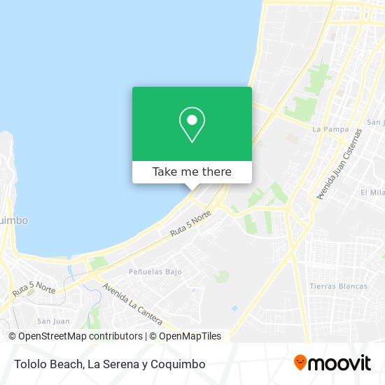 Mapa de Tololo Beach