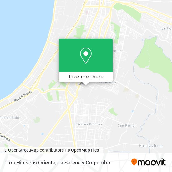 Mapa de Los Hibiscus Oriente