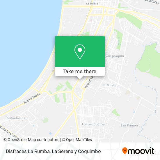 Disfraces La Rumba map