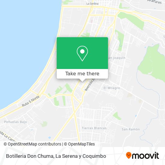 Botilleria Don Chuma map