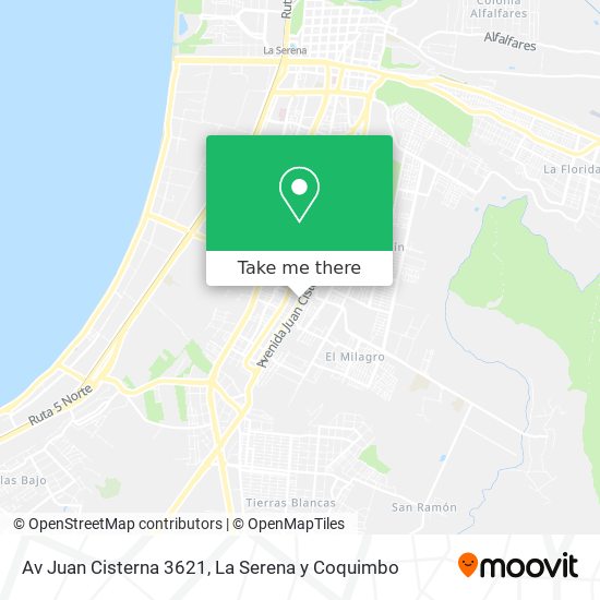 Av Juan Cisterna 3621 map