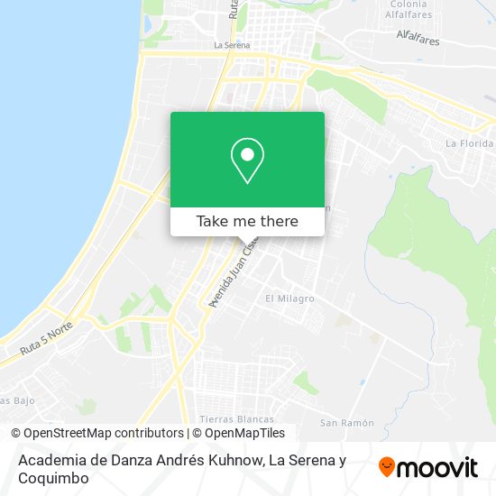 Academia de Danza Andrés Kuhnow map