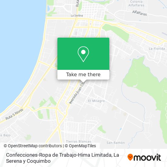 Confecciones-Ropa de Trabajo-Hima Limitada map