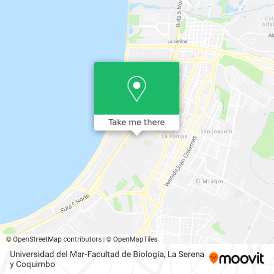 Mapa de Universidad del Mar-Facultad de Biología