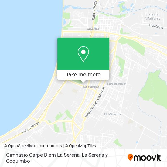 Gimnasio Carpe Diem La Serena map
