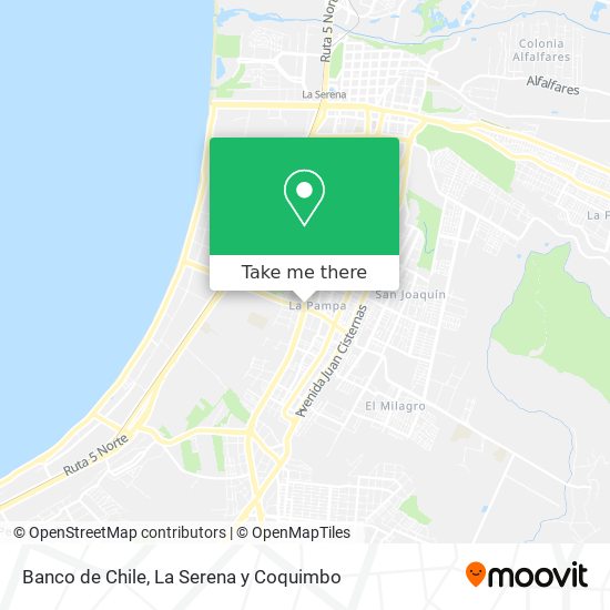 Mapa de Banco de Chile