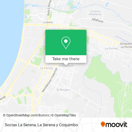 Socias La Serena map