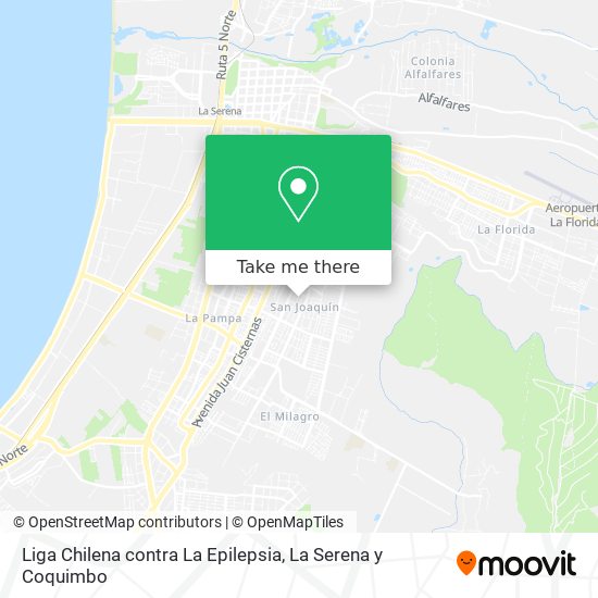 Liga Chilena contra La Epilepsia map