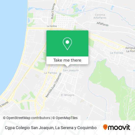 Mapa de Cgpa Colegio San Joaquin