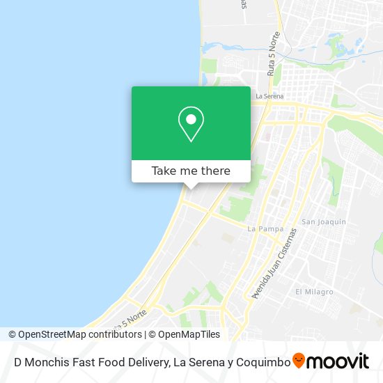 D Monchis Fast Food Delivery map