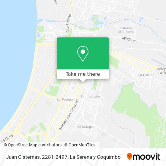 Juan Cisternas, 2281-2497 map