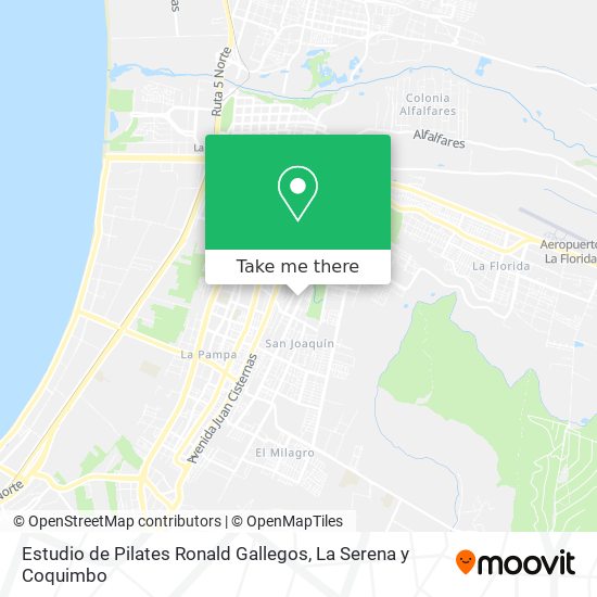 Mapa de Estudio de Pilates Ronald Gallegos