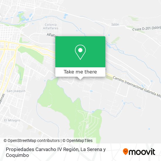 Mapa de Propiedades Carvacho IV Región