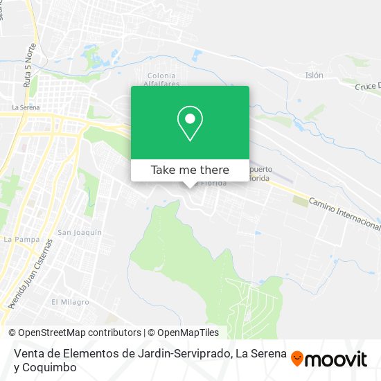 Mapa de Venta de Elementos de Jardin-Serviprado