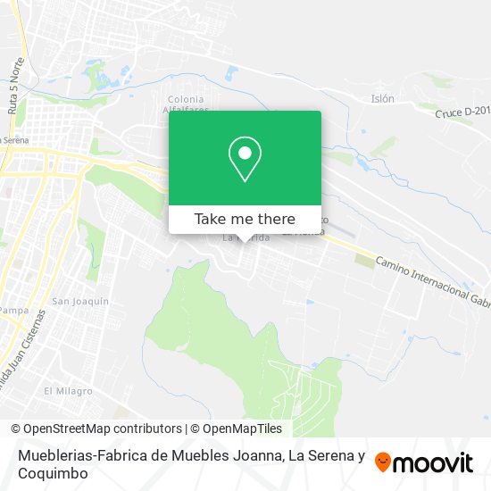 Mueblerias-Fabrica de Muebles Joanna map