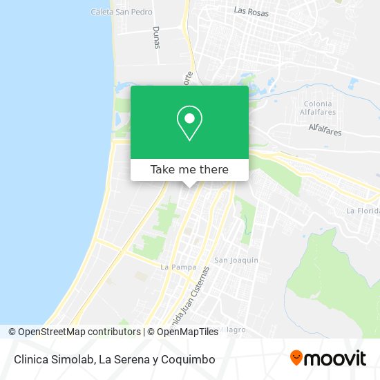 Clinica Simolab map