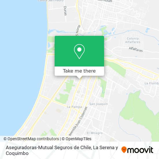 Aseguradoras-Mutual Seguros de Chile map