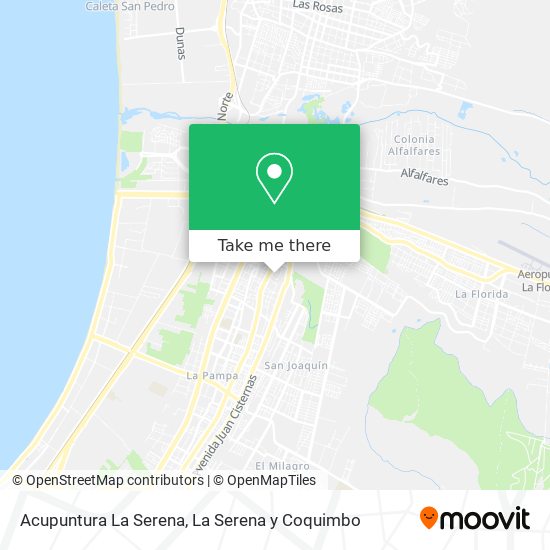 Acupuntura La Serena map