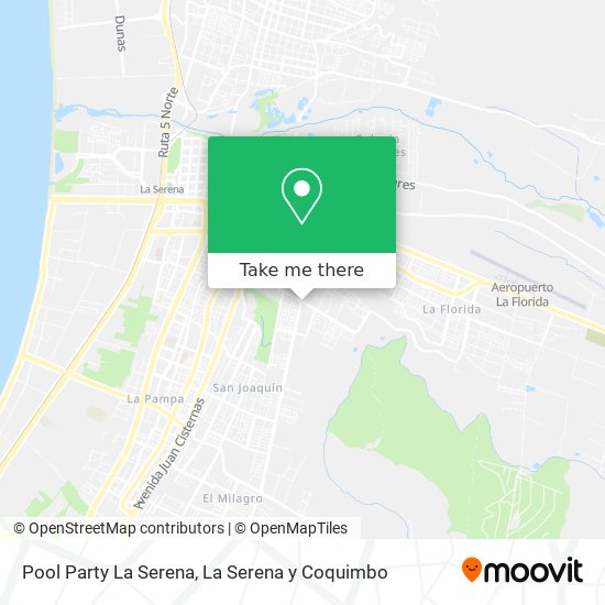Pool Party La Serena map