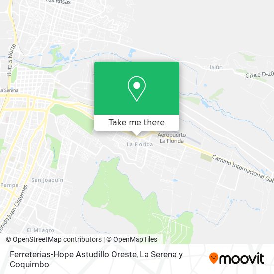 Ferreterias-Hope Astudillo Oreste map