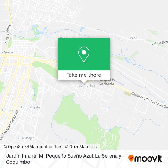 Jardín Infantil Mi Pequeño Sueño Azul map