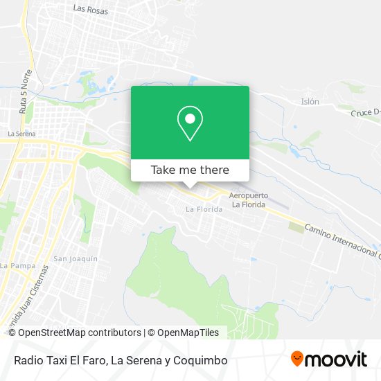 Mapa de Radio Taxi El Faro