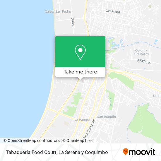 Mapa de Tabaquería Food Court