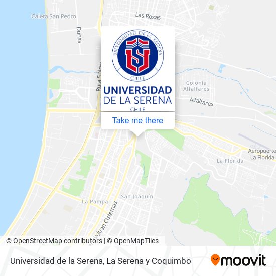 Universidad de la Serena map