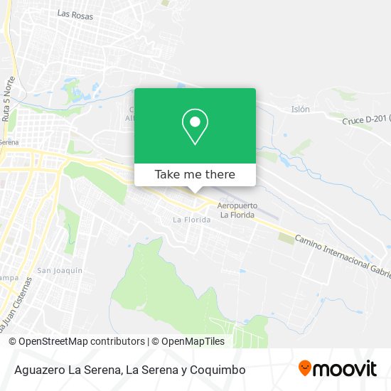 Aguazero La Serena map