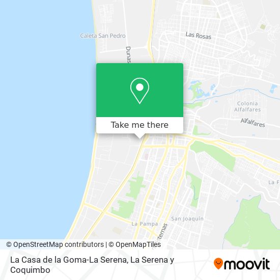 La Casa de la Goma-La Serena map