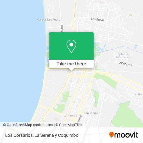 Los Corsarios map