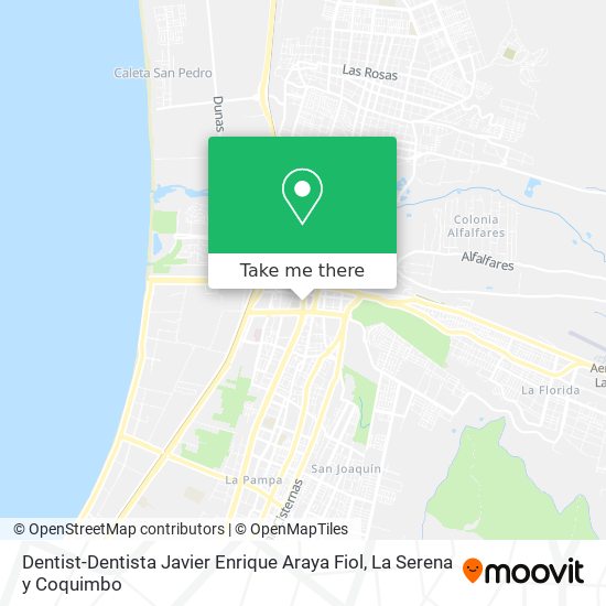 Dentist-Dentista Javier Enrique Araya Fiol map