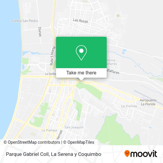 Parque Gabriel Coll map