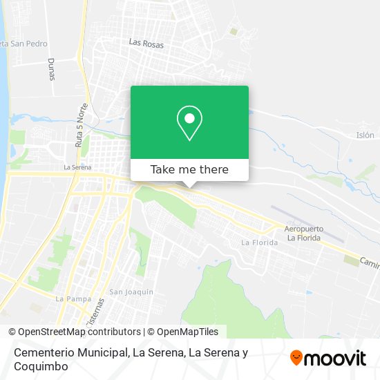 Mapa de Cementerio Municipal, La Serena
