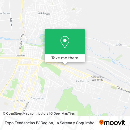 Expo Tendencias IV Región map