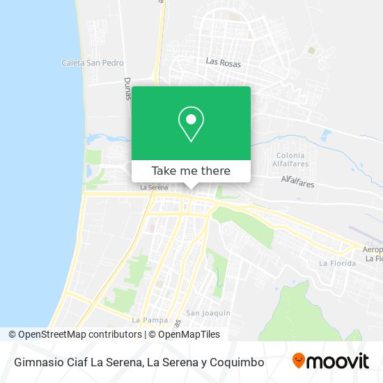 Gimnasio Ciaf La Serena map