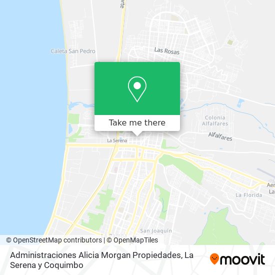 Mapa de Administraciones Alicia Morgan Propiedades