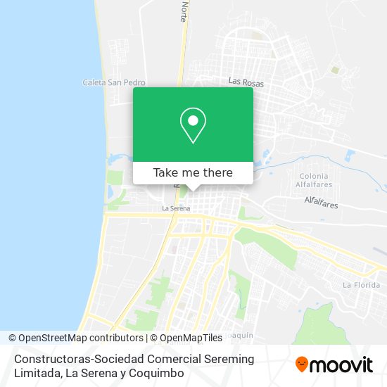Constructoras-Sociedad Comercial Sereming Limitada map
