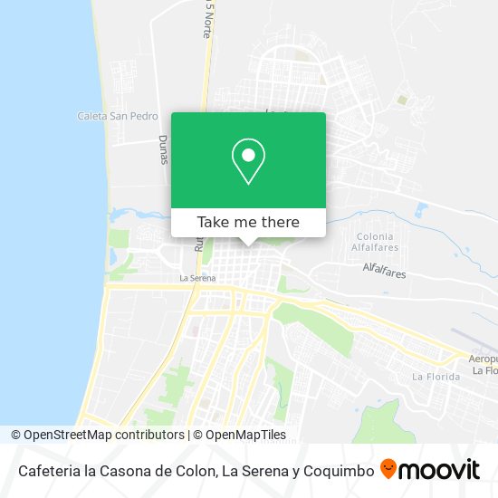 Mapa de Cafeteria la Casona de Colon