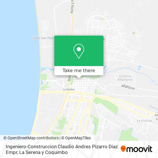Ingeniero-Construccion Claudio Andres Pizarro Diaz Empr map