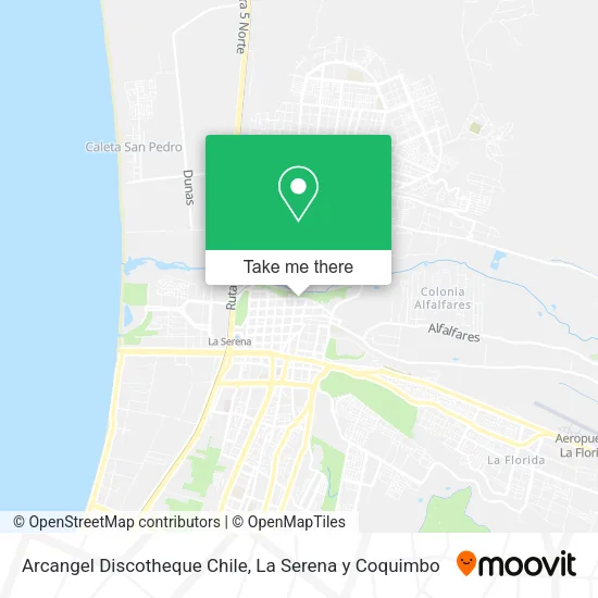 Arcangel Discotheque Chile map