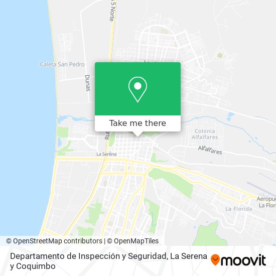 Departamento de Inspección y Seguridad map
