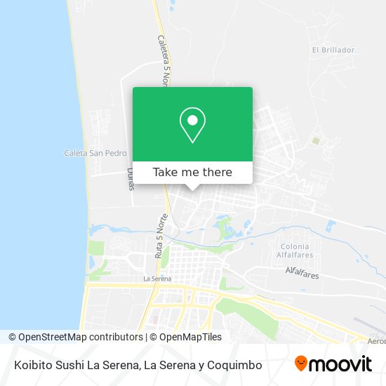 Mapa de Koibito Sushi La Serena