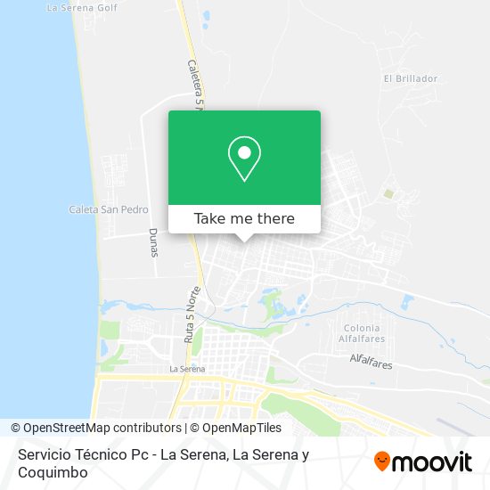 Mapa de Servicio Técnico Pc - La Serena