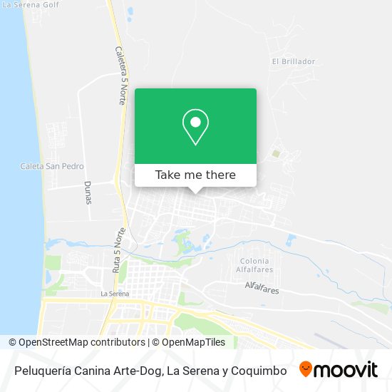 Peluquería Canina Arte-Dog map