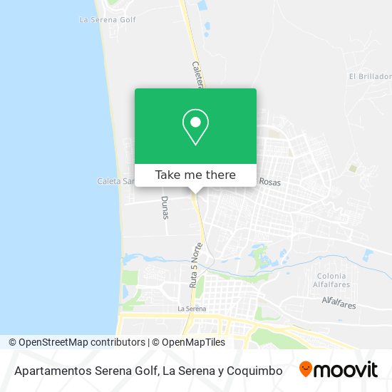 Apartamentos Serena Golf map