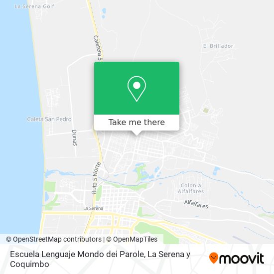 Escuela Lenguaje Mondo dei Parole map