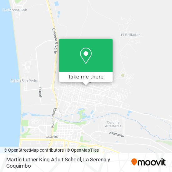 Martin Luther King Adult School map